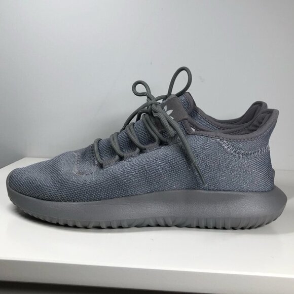 Adidas Tubular Shadow J ‘Grey’ Silver Metallic Sneakers Size 7.5 - Picture 11 of 12